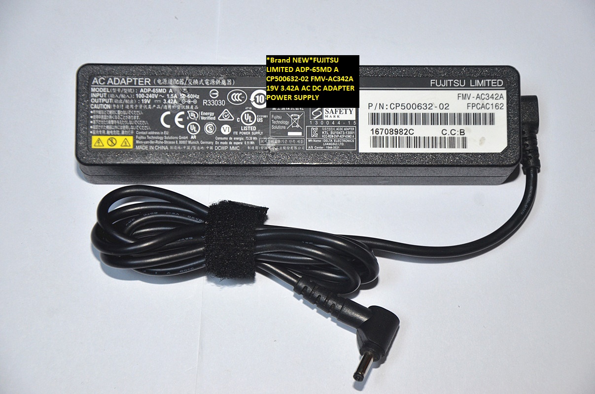 *Brand NEW* FMV-AC342A FUJITSU LIMITED ADP-65MD A CP500632-02 19V 3.42A AC DC ADAPTER POWER SUPPLY